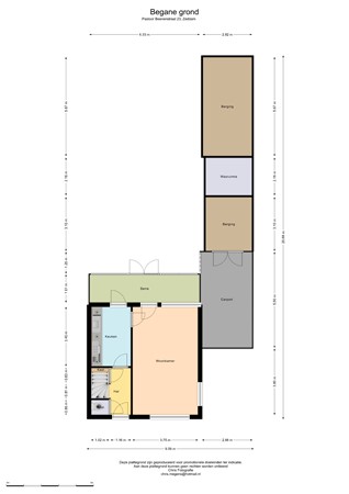 Floorplan - Pastoor Beenenstraat 23, 7038 AP Zeddam